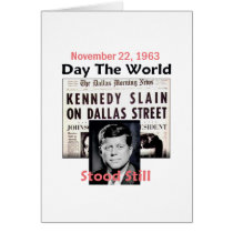 JFK KILLED Card