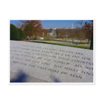 jfk memorial arlington postcard