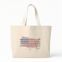JFK Peace Quote Canvas Bags
