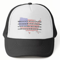 JFK Peace Quote Mesh Hats