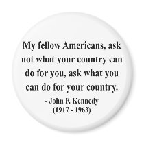 JFK Quote 3a magnets
