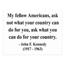 JFK Quote 3a postcards