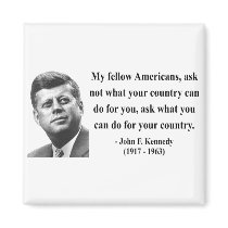 JFK Quote 3b magnets