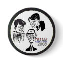 JFK/RFK/BHO Caricature Button by elfyboy JFK/RFK/BHO Caricature Button