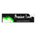 Jhanine Love Bumper Sticker bumper stickers