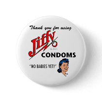 Jiffy Brand Condom Gear! buttons by RudeDude Jiffy Brand Condom Gear! buttons
