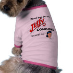 Jiffy Brand Condom Gear! Dog Shirt