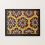 Jig Saw Puzzle - Abstract Repeat Patterns Framed