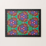 Jig Saw Puzzle - Abstract Repeat Patterns Framed