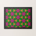 Jig Saw Puzzle - Abstract Repeat Patterns Framed