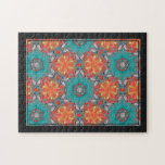 Jig Saw Puzzle - Abstract Repeat Patterns Framed