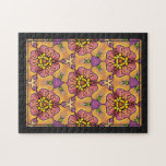 Jig Saw Puzzle - Abstract Repeat Patterns Framed