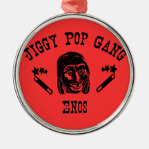 Jiggy Pop Gang Enos Creepy Grunge Character Christmas Tree Ornaments