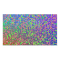 "Jigsaw Chaos" Colorful Abstract Business Card