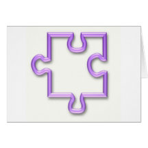 Jigsaw Cutout Greeting Card