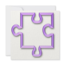 Jigsaw Cutout Invitation