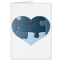 Jigsaw Heart Greeting Card