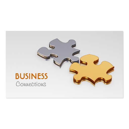 Jigsaw Pieces Business Card (front side)