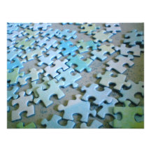 Jigsaw Pieces Personalized Announcements