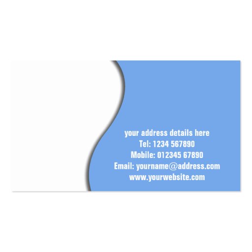 Jigsaw Puzzle Business Card (back side)
