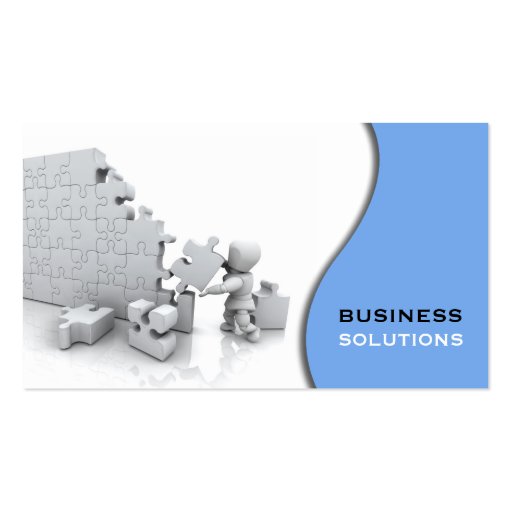 Jigsaw Puzzle Business Card (front side)