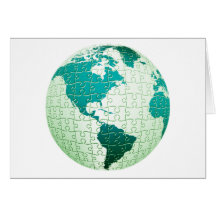 Jigsaw Puzzle World Greeting Card