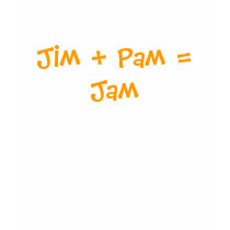 Jim + Pam = Jam t-shirts