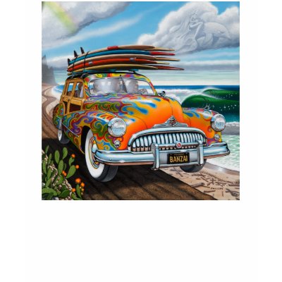 Jim Phillips "Banzai Buick" T-Shirt by JimPhillips