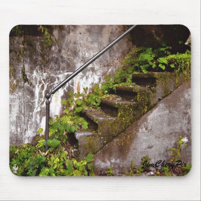 JimCherryPix ~ Stone Stairs Mouse Pad by JimCherryPix