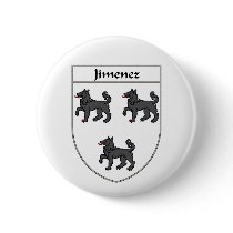 Jimenez Coat of Arms/Family Crest buttons