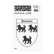 Jimenez Coat of Arms/Family Crest postage by NameGame Jimenez Coat of Arms/Family Crest postage
