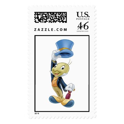 Jiminy Cricket Lifting His Hat Disney postage