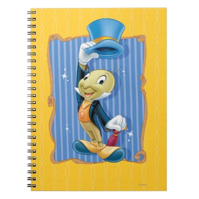 Jiminy Cricket Lifting His Hat notebooks