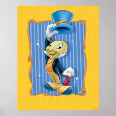 Jiminy Cricket Lifting His Hat posters