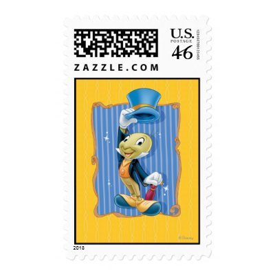 Jiminy Cricket Lifting His Hat stamps