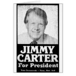 Jimmy Carter Distressed Black And White cards