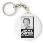 Jimmy Carter Distressed Black And White Key Chains
