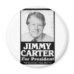 Jimmy Carter Distressed Black And White magnets