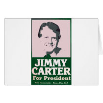 Jimmy Carter Distressed Cut Out Look Greeting Cards