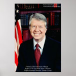 Jimmy Carter "Human Rights" Wisdom Quote Poster