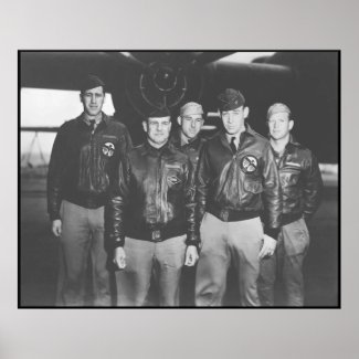 Jimmy Doolittle and His Crew -- Border print