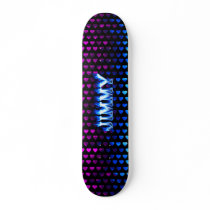 Jimmy skateboard blue fire and flames design by skatersollie Jimmy skateboard blue fire and flames design