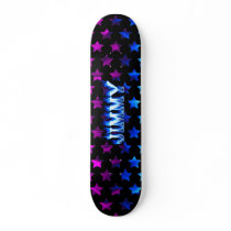 Jimmy skateboard blue fire and flames design by skatersollie Jimmy skateboard blue fire and flames design