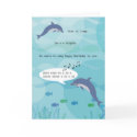 Jimmy the Dolphin Birthday Card by Flumadiddle Jimmy the Dolphin Birthday Card