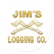 Jim's Logging Company stickers