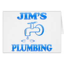 Jim's Plumbing Greeting Card