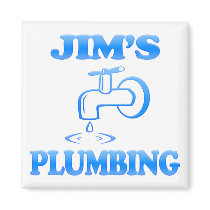 Jim's Plumbing Fridge Magnets