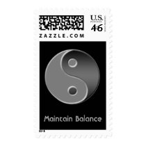 jin-jang, Maintain Balance Postage Stamps