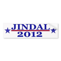 Jindal 2012 Bumper Sticker