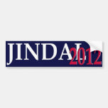 Jindal 2012 bumper sticker simple
